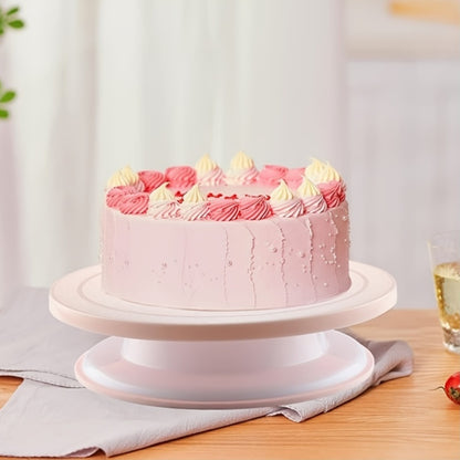 Cake Turntable, Cake Decoration Supplies, with Rotatable Cake Stand Turntable, Smooth Rotatable Cake Turntable Stand, Cake Decoration Kit Display Stand Baking Tool Accessories, Cake Decorating Kit, Cake Decorating Bag, Cake B