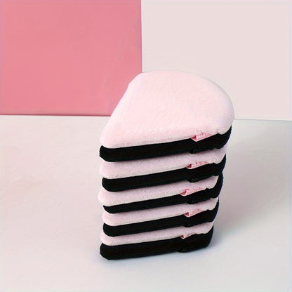 11/25pcs Reusable Triangular Makeup Sponges & Beauty Blenders - Soft Plush, Fragrance-Free, 3 Colors (Black/White/Pink) for Foundation, Powder, Blush - Gentle on Normal Light Beige, Face & Body Use, Makeup Sponges for Blendin