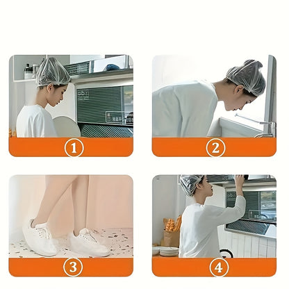 100pcs Reusable Elastic Food Storage Covers - Transparent, Stretchable Plastic Bowl & Plate Sealing Film, Odorless, Alternative to Aluminum Foil & Deli Meat Covers, Food Contact Saf