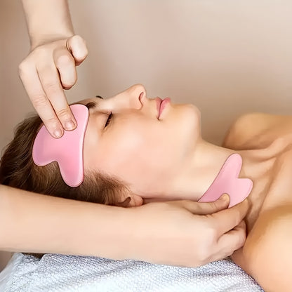 4-Season Facial Roller Set with Heart-Shaped Massager and Body Scraper, Dual-Ended Manual Beauty Tool, Plastic, No Battery Needed, Ideal for Puffy Eyes and Dark Circles, Beauty Massage Tool|Ergonomic Design|Durable Plastic Ro