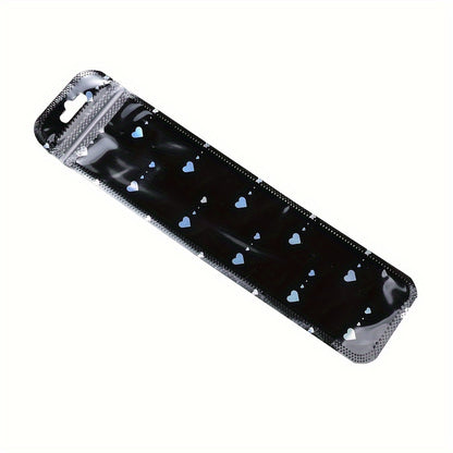 50pcs Transparent Plastic Ziplock Bags, Jewelry Display Packaging Bags for Jewelry Packaging, Pen Display Thickened Long Ziplock Bags