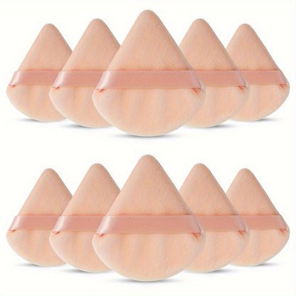 11/25pcs Reusable Triangular Makeup Sponges & Beauty Blenders - Soft Plush, Fragrance-Free, 3 Colors (Black/White/Pink) for Foundation, Powder, Blush - Gentle on Normal Light Beige, Face & Body Use, Makeup Sponges for Blendin