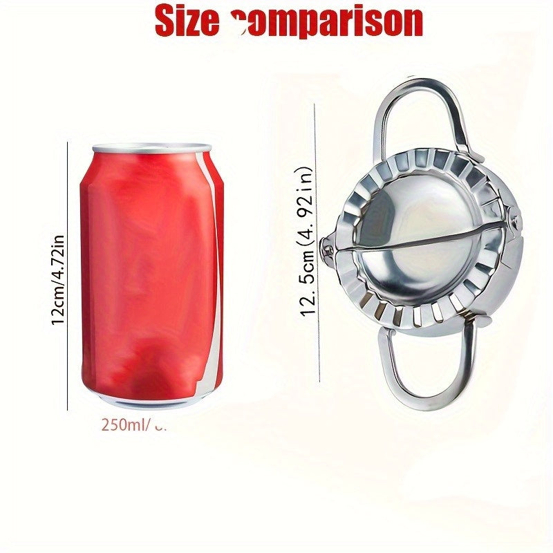 Stainless Steel Dumpling Maker - Easy-to-Use Press and Cutting Tool for Perfect Dumplings, Pies, and Pastries - Essential Kitchen Gadget for Effortless Food Preparation, Dumpling Maker