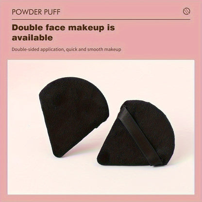 11/25pcs Reusable Triangular Makeup Sponges & Beauty Blenders - Soft Plush, Fragrance-Free, 3 Colors (Black/White/Pink) for Foundation, Powder, Blush - Gentle on Normal Light Beige, Face & Body Use, Makeup Sponges for Blendin