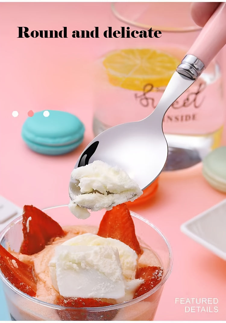 Stainless Steel Cutlery Set with Portable Storage Box - Durable Polished Finish, Includes Spoon, Fork, and Chopsticks, Ideal for Camping and Everyday Use, Camping Essentials|Sleek Cutlery Set|Durable Cutlery, Camping Utensils