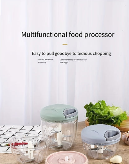 1, vegetable cutter, multifunctional garlic masher, garlic grinder, garlic masher, vegetable cutter, creative fruit masher, manual garlic masher, kitchen supplies, kitchen gadgets, 500/900ml