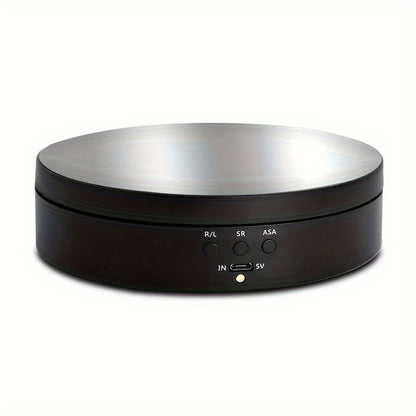 Electric Rotating Display Stand Turntable with Mirror Top, USB Powered, 5V Operating Voltage, 3 Speeds, Jewelry Display Holder, 6.6lbs Capacity