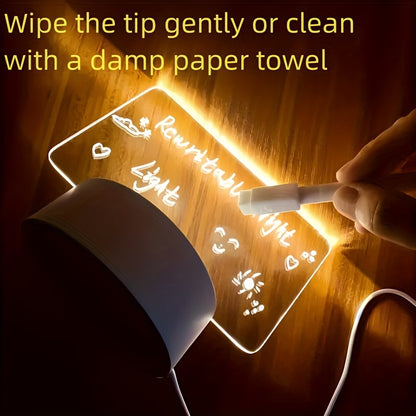 USB-Powered 3D Heart Night Lamp with Pen - Perfect for Valentine's Day, Bedroom, Living Room, or Office Decor